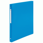 LOT DE 20 - CLASSEUR 4 ANNEAUX PLASTIFIÉ EXACOMPTA BUDGET A4 - DOS 2 CM BLEU
