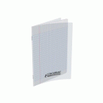 LOT DE 5 - CAHIER CONQUERANT POLYPROPYLENE INDECHIRABLE ET LAVABLE 17X22 CM 140 PAGES PIQURE 90G SEYES INCOLORE