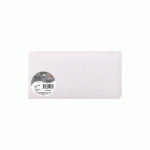 PAQUET DE 25 CARTES PLIÉES POLLEN 106X213MM 210G/M² - ROSE POUDRÉ IRISÉ