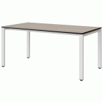 TABLE MALIBU 160X80 T5 SOUDÉ STRA ACACIA/NOIR BLC 9016