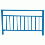 BARRIÈRE VENISE 1.50 M STRUCTURE BARREAUX - ZINC BLEU 5010 - PROCITY
