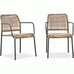 FAUTEUIL DE JARDIN EN CORDE ET ACIER-ANTHRACITE - CITYGARDEN