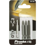 PIRANHA - 1 PACK X61160 AVEC 3 INSERTS 48 MM PH 1-2-3 AVEC BILLE B&D