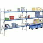 RAYONNAGE MI-LOURDS EN KIT COMPLET EN BLEU GENTIANE - BITO