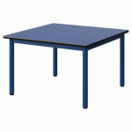TABLE MALIBU 80X80CM T1 4P STRA BLEU U525/NOIR BLEU 5005