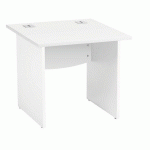 BUREAUX DROITS L 80 CM BLANC PIÈTEMENT PLEIN BLANC