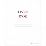 ELVE LIVRE D'OR FORMAT 21X29,7CM BLANC 148 PAGES. COUVERTURE ASPECT CUIR