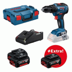 PERCEUSE VISSEUSE SANS FIL GSR 18V-55 + 3 BATTERIES 5,0AH - 0615990L8D BOSCH
