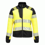 PORTWEST T171 VESTE BAFFLE HYBRIDE HV POUR FEMME PW3 JAUNE/NOIR - TAILLE XL