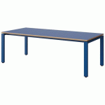 TABLE MALIBU 180X80 T3 SOUDÉ STRA ALAISÉ BLEU U525/BLEU 5005