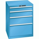 ARMOIRE BLEU CLAIR 717X725X850 AVEC 4 TIR. 200KG - LISTA