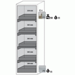 ARMOIRE SÉCURITÉ S-PHOENIX VOL.2-90 S90.196.060.FDAC GRIS - ASECOS