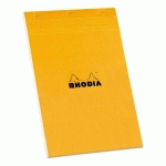 LOT DE 5 - BLOC DE BUREAU RHODIA 21 X 29,7 AGRAFÉ ORANGE N°18 - 5 X 5 - 80 FEUILLES