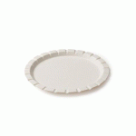 CARTON DE 700 (14 PAQUETS DE 50) ASSIETTES À DESSERT EN CARTON BLANC ALPHA Ø 17,5 CM