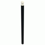 POTELET BOOPI PMR TÊTE BOULE MÉTAL HT 1.20M Ø76MM NOIR 9005 - BUTON DESIGN