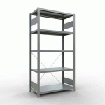 RAYONNAGE LÉGER DÉPART EASY-FIX - SIMPLE FACE -2000X1000X500 - SCHULTE
