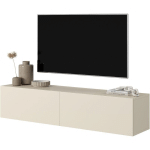 SELSEY - BISIRA - MEUBLE TV - 140 CM - TAUPE (GRIS-BEIGE)