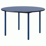 TABLE MALIBU Ø 120 T5 4P STRA BLEU U525/NOIR BLEU 5005