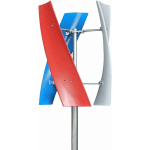 TURBINE ÉOLIENNE 400W GÉNÉRATEUR MAGLEV GÉNÉRATEUR ÉOLIEN VERTICAL AVEC 3 PALES ET CONTRÔLEUR (12V ROUGE BLEU BLANC)