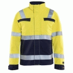 VESTE MULTINORMES JAUNE FLUORESCENT/MARINE TAILLE XXXL - BLAKLADER