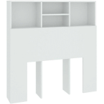 VIDAXL - ARMOIRE DE TÊTE DE LIT BLANC 100X19X103,5 CM