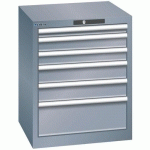 ARMOIRES À TIROIRS GRIS 564X572X700 AVEC 6 TIROIRS 75KG - LISTA