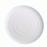 ASSIETTE PÂTISSERIE EN RELIEF D.30 CM CARTON BLANC (VENDU PAR 50)