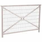 BARRIÈRE LISBONNE 1.50 M STRUCTURE GRILLAGÉE ZINC GRIS 7044 - PROCITY
