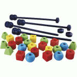 COMPLÉMENT ATELIER MINI-RYTHMES ET MAXI-PERLES POUR 4 ENFANTS - MANUTAN COLLECTIVITÉS