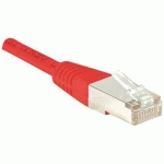 CORDON RJ45 CATÉGORIE 5E F/UTP ROUGE - 10 M