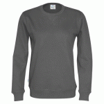COTTOVER SWEATSHIRT COL ROND HOMME - CERTIFIÉ GOTS ANTHRACITE - TAILLE XS