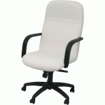 FAUTEUIL DE DIRECTION LETUR SIMILICUIR - BLANC - PIQUERAS Y CRESPO