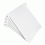 FICHES T INDICE 3 / 92 MM - BLANC - LOT DE 100