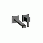 LAVABO MURAL QUADRI 2 TROUS SAILLIE 18 CM BLACK MAT EX QM277 - CRISTINA ONDYNA QM25713