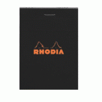 LOT DE 5 - BLOC DE BUREAU RHODIA 7,5 X 10,5 CM AGRAFÉ NOIR N°11 - 5 X 5 - 80 FEUILLES