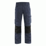 PANTALON DE TRAVAIL SERVICES STRETCH MARINE FONCÉ/NOIR TAILLE 44L - BLAKLADER