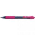 PILOT STYLO À BILLE POINTE MOYENNE RÉTRACTABLE ENCRE GEL ROSE CORPS PLASTIQUE AVEC GRIP CAOUTCHOUC G2