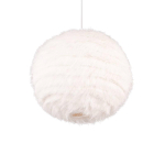 REALITY LEUCHTEN SUSPENSION FURRY, Ø 35 CM, COULEUR SABLE, PELUCHE SYNTHÉTIQUE