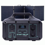 STATION ÉLECTRIQUE PORTABLE IZYWATT 800 LFP + PANNEAU SOLAIRE CADRÉ 200W ORIUM