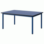 TABLE MALIBU 120X80 T2 4P STRA BLEU U525/NOIR BLEU 5005