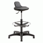 TABOURET TECHNIQUE HAUT À PATINS AVEC DOSSERET