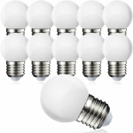 ERSANDY - LOT DE 10 GLOBE LED E27 G45 - BLANC CHAUD 3000 K - 5W G45 - COQUE EN POLYCARBONATE MAT - INTENSITÉ NON VARIABLE [CLASSE ÉNERGÉTIQUE G]