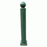 POTEAU MÉMOIRE DE FORME VERT À PLATINE Ø100MM - 800MM - VISO