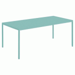 TABLE CANADA 180 X 80 CM ACIER - BLEU CLAIR - JAYSO