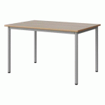 TABLE MALIBU 120X80 T5 4P STRA ALAISÉ ACACIA/GRIS 9006