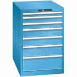 ARMOIRE BLEU CLAIR 564X725X850 AVEC 7 TIR. 75KG _ 14.404.010 - LISTA