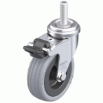 BLICKLE - ROULETTE PIVOTANTE À FREIN Ø 75MM BANDAGE CAOUTCHOUC SBR 60KG - LRA-VPA 75G-FI-GS10