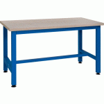 ETABLI SIMPLE CKS PLATEAU HÊTRE 1500 X 750 MM - BLEU - MANUTAN COLLECTIVITÉS