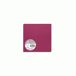 LOT DE 2 - PAQUET DE 25 CARTES SIMPLES POLLEN 135X135MM 210G/M² - FRAMBOISE