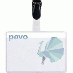 LOT DE 2 - PORTE-BADGE, AVEC CLIP, 60 X 90 MM, TRANSPARENT